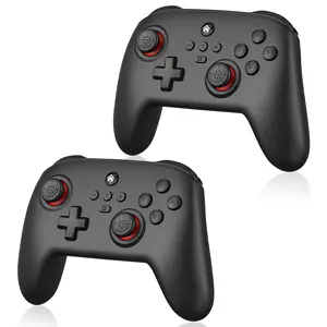2 Pack Wireless Controller for Nintendo Switch/Lite/OLED/Switch 2/IOS/Android, Turbo 6 Axis Gyro Dual Vibration Screenshot Function Ergonomic Rechargeable Gamepad for Kids Adults