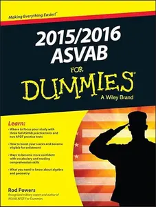 USED-2015 / 2016 ASVAB For Dummies by Rod Powers (Paperback)