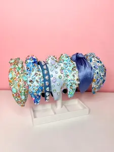 Blue Headbands – Floral, Pearl & Gem Hair Accessories, Summer Statement Styles