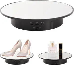 Rotating Display Stand Turntable Stand Spinning Stand for Product Shows Black