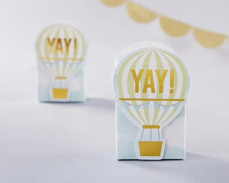 Kate Aspen 28384NA Hot Air Balloon Favor Box - Set of 12