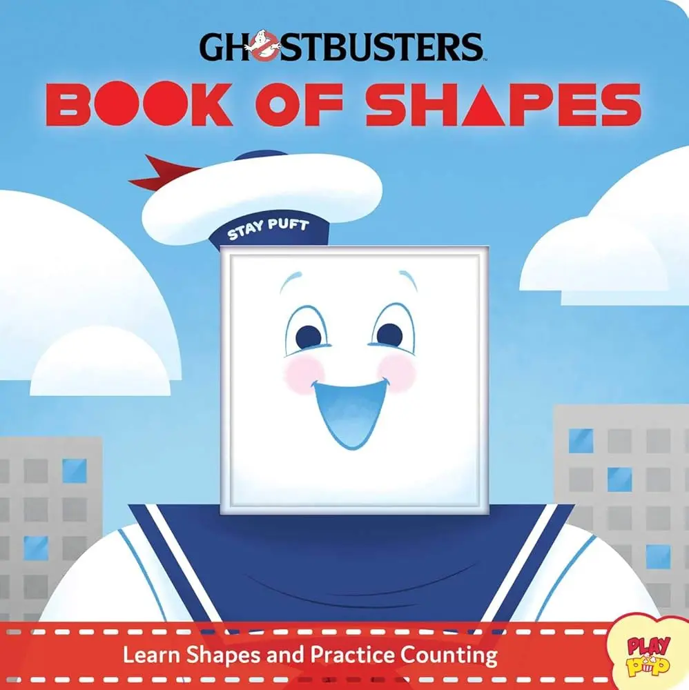 Ghostbusters: PlayPop Edition Book of Shapes - Children's Rectangle-Focused Shape Learning Book for Early Childhood Education