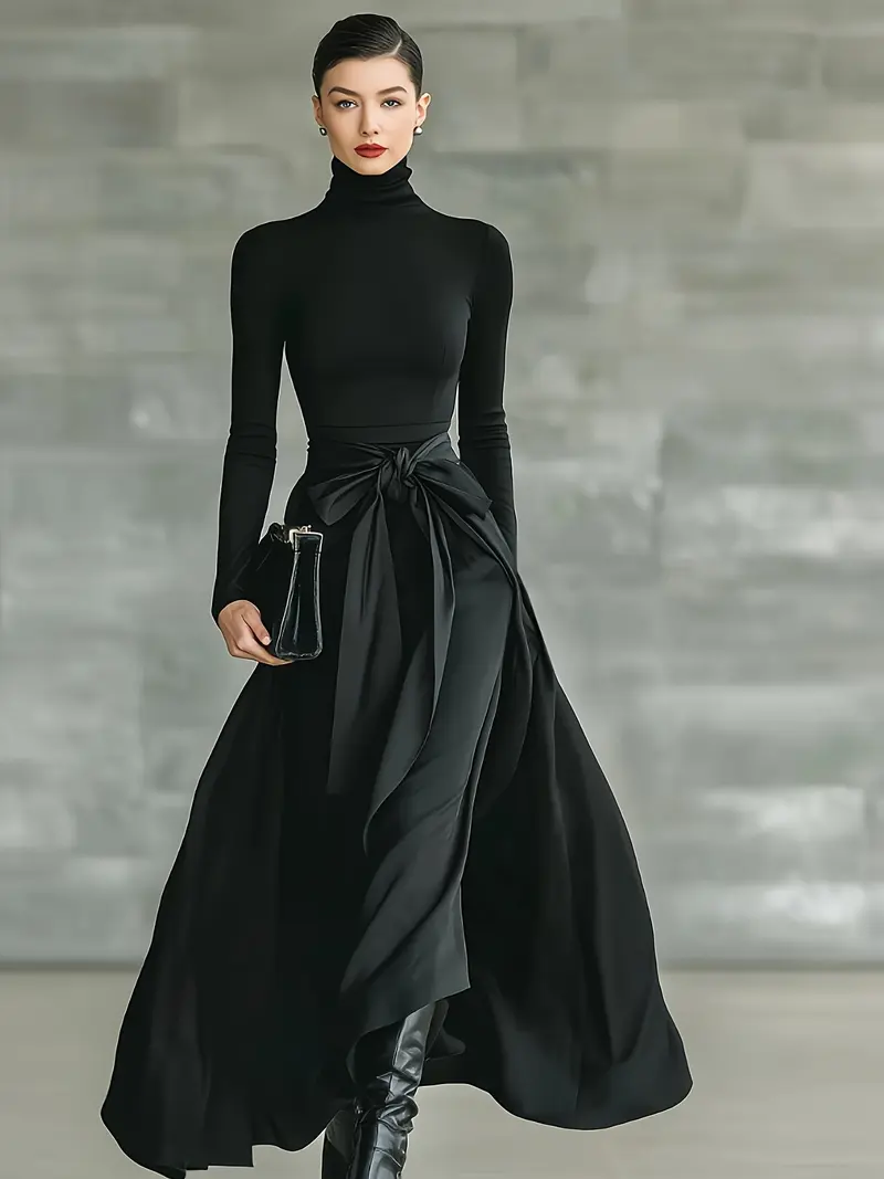 long black dress outfit winter - TikTok Shop long black dress outfit winter - TikTok Shop