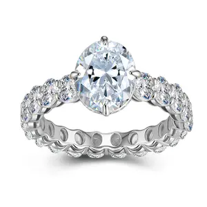 【#M245】 (Sansa) 925 Sterling Silver Synthetic Moissanite rings