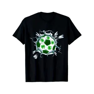 Soccer St Patricks Day Leprechaun Shamrock Boys Boys Girls T-Shirt