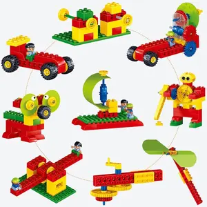 Large Particle Building Blocks 9656 Mechanical Gear Transformable Building Blocks Kindergarten Educational Assembly Blocks