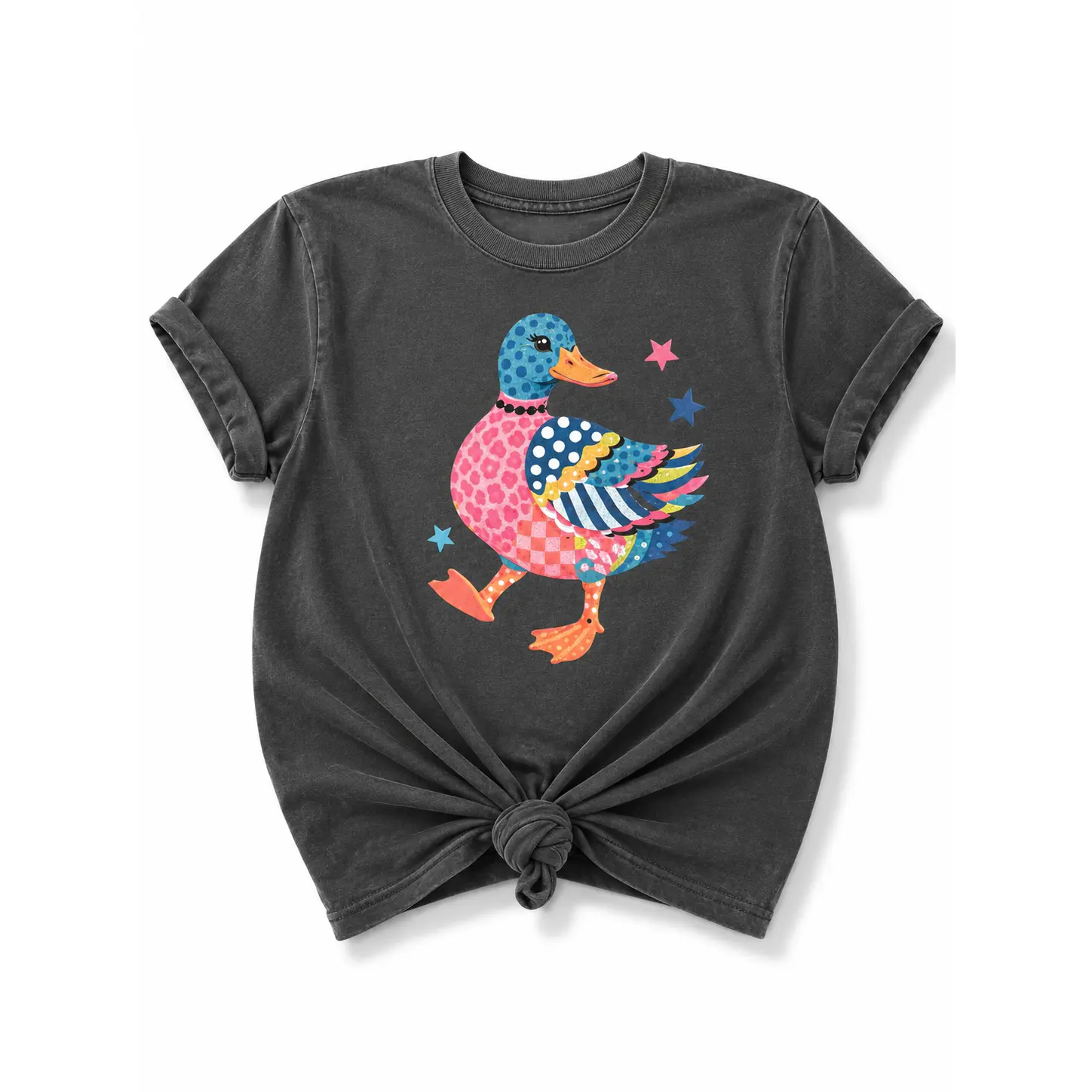 Plus/Reg Short Sleeve Pepper "Glam Duck" Graphic Tee