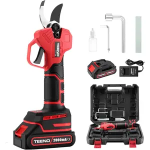 TEENO Brushless Cordless Electric Pruning Shears, 2000mAh Batteries, Professional Pruning Shears Blade Suitable for Gardens, Branches