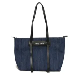 Pre-owned miu miu Denim Tote Bags Vitello Tote Bag