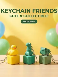 Three-Piece Lizard Sound Button Keychain Set, Realistic Lizard Keyring, Stress Relief Creative Sensory Toy, Valentine's Day Gift Bohemian Style