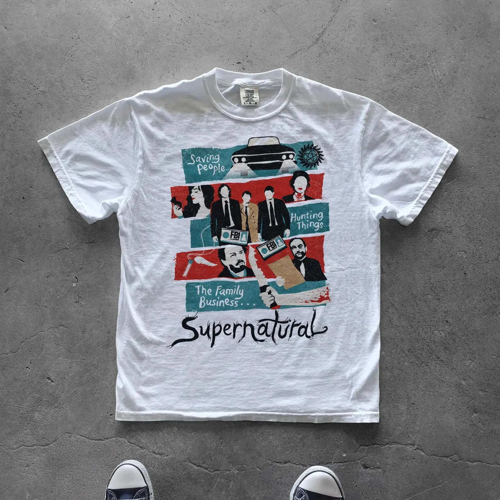 Supernatural Shirt, Winchester Brothers Tee, Retro Horror Graphic, Family Business Design