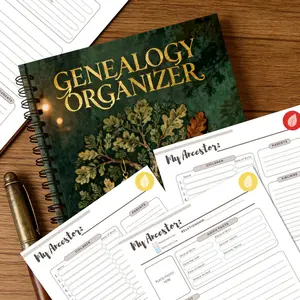 50 Page Family Tree Notebook, Genealogy Tracking Journal, Heritage Organization, Ideal Gift for Ancestry Enthusiasts