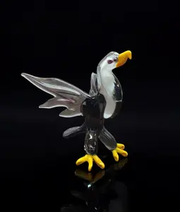 American Eagle Glass Figurine, Collectible Glass Eagle, Murano Quality Gift At A Fraction Of The Price, Handcrafted In Ukraine