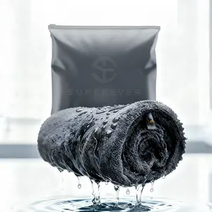 SUPEREVER Car Wash Towel Single & Double Sided Ultra Absorbent Drying Without Streaks Scratches or Water Spots