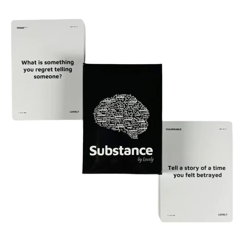Substance-90 Conversation Cards - Fun Party Game for Game Nights & Date Nights