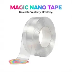 MAGICNANOTAPE Nano Tape Bubble Kit, DIY Stress Relief Toy, Creative Craft Set with Glitter & Straws, Squishy Sensory Fidget Toys Gift for Girls Boys Kids Ages 4-12