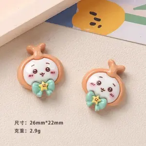Jhikwas Cartoon Diy Resin Accessories Jewelry Hachiware Usaki うさぎ Handmade Hairpin Mobile Phone Case Shoe Buckle Accessories