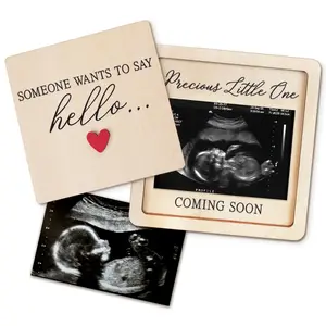 [Parents Happiness] All-in-One Pregnancy Announcement Party Gift Set – Surprise Box with Gift Box Design and Ultrasound Photo Frame for Grandparents, Family & Friends. A Beautiful Baby Reveal Keepsake
