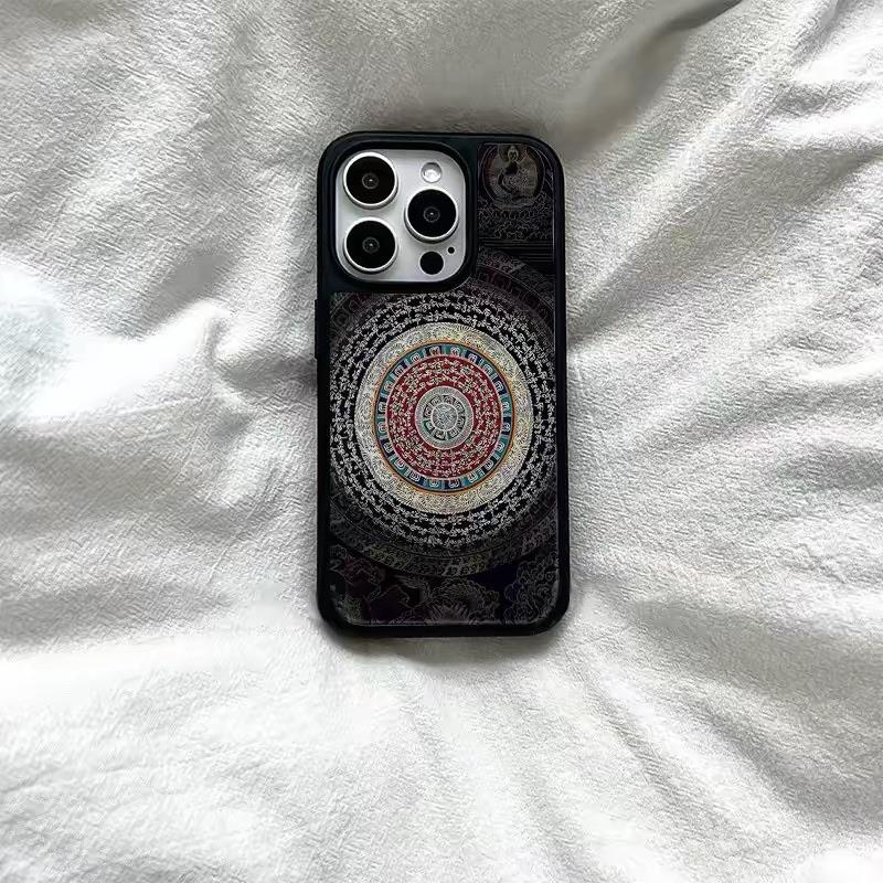 Original Retro Sanskrit Phone Case — Compatible with iPhone 17/16/15/14/13 Pro/Plus/Pro Max. A brand-new design featuring a matte finish, drop protection, and shock resistance—suitable for both men and women. (iPhone 17/16 Pro Max Case)