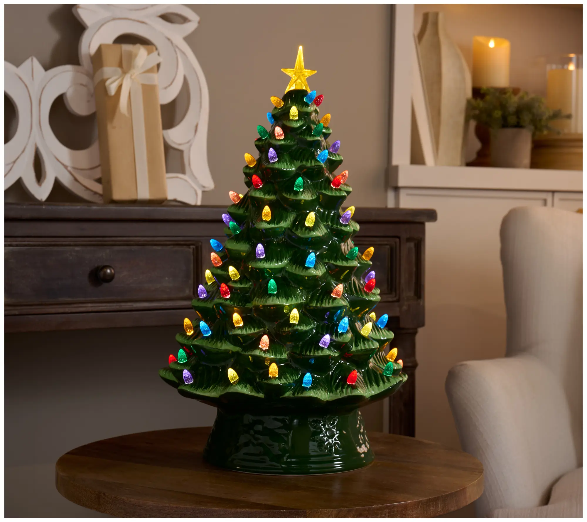 Mr. Christmas 18" Ceramic Nostalgic Tree