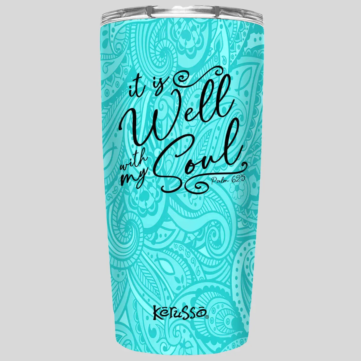Kerusso It Is Well 20 oz Stainless Steel Vacuum Flask - Handy Drinkware with Lid for Coffee, Tea (Kitchenware)