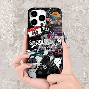 juniorH | Mexican Rap Art Style - Durable & Long-Lasting | Camera Cutout | Shockproof & Anti-Drop | Matte Anti-Slip | Light Luxury Fashion, UV Printed - Suitable for iPhone 17/16/15/14/13/12/11Plus/Pro/Max - Black TPU Soft Case