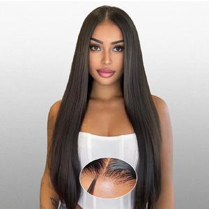 [NEW IN] GIESWY HAIRGlueless Wig Straight Brazilian Human Hair Wig Ready to Wear 5x5 HD Transparent Lace Closure Wigs Pre Cut Sale 200%Density