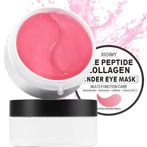 60pcs Collagen Eye Mask, Under Eye Mask Patches, Best Under Eye Patches, Caffeinated Eye Patches, Strongly Hydrating, Moisturizing, Niacinamide & Caffeine Infused, Instant Lifting, Suitable for All Skin Types, Eye Care, Hydrate, Hydrating Eye Treatments