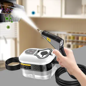Household high pressure steam cleaner, portable steam cleaner, household steam cleaner handheld, with gear adjustment, suitable for cleaning kitchen fumes, sofas, small air conditioners, washing machines