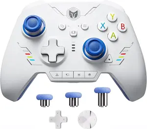BIGBIG WON Rainbow 2 SE Bluetooth Wireless Controller with Motion Control Aim, Hall Effect Triggers for Switch, PC, Android and iOS - Blue