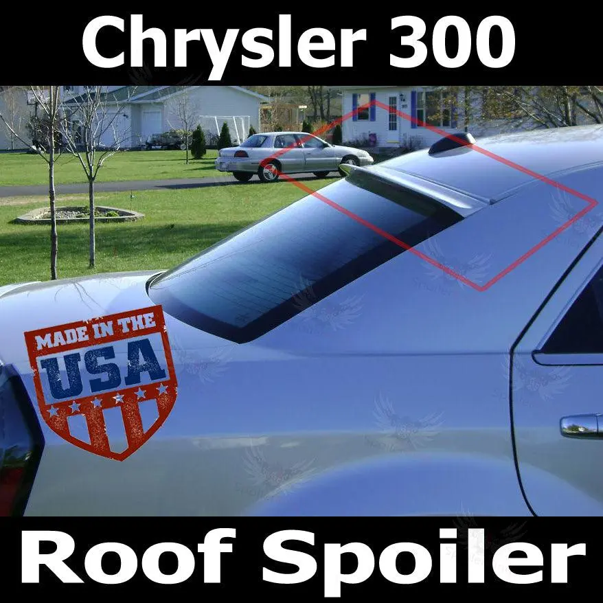 Polyurethane Rear Window Roof Spoiler (284R) for Chrysler 300, 2005-2010 Model Years, Auto Body & Frame Replacement Part