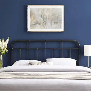 Modway Alessia Full Metal Headboard in Black