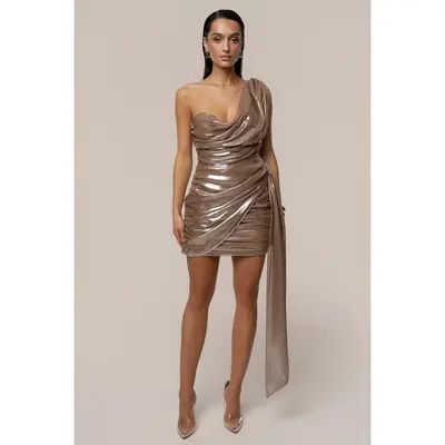 beige dresses for damas Biege ARIZONA DRESS IN AZURE Color:rose gold printgroup: Print Ryden Maxi Dress Wedding this dress is a