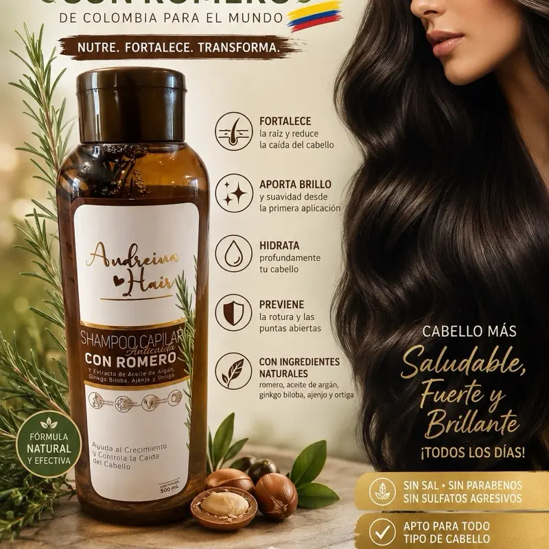 Shampoo Capilar Anticaida con Romero Shampoo Capilar Anticaida con Romero