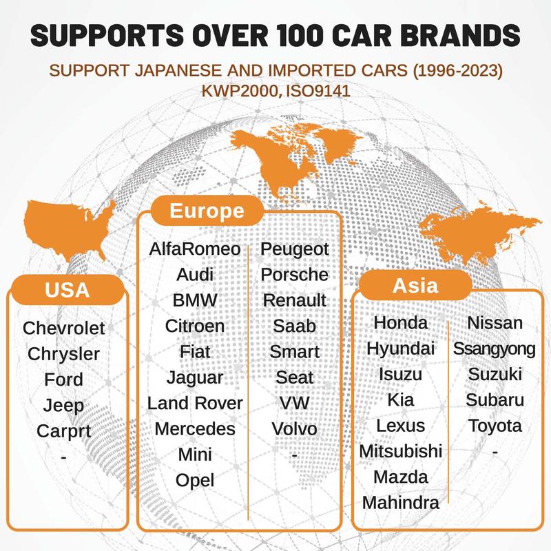 This Hill OBD2 Scanner Diagnose Tool - Battery Tester 2 in 1, Read/Clear Car Check Engine Light Code Reader - OBDII Scan Tool & Battery Charging Component Test