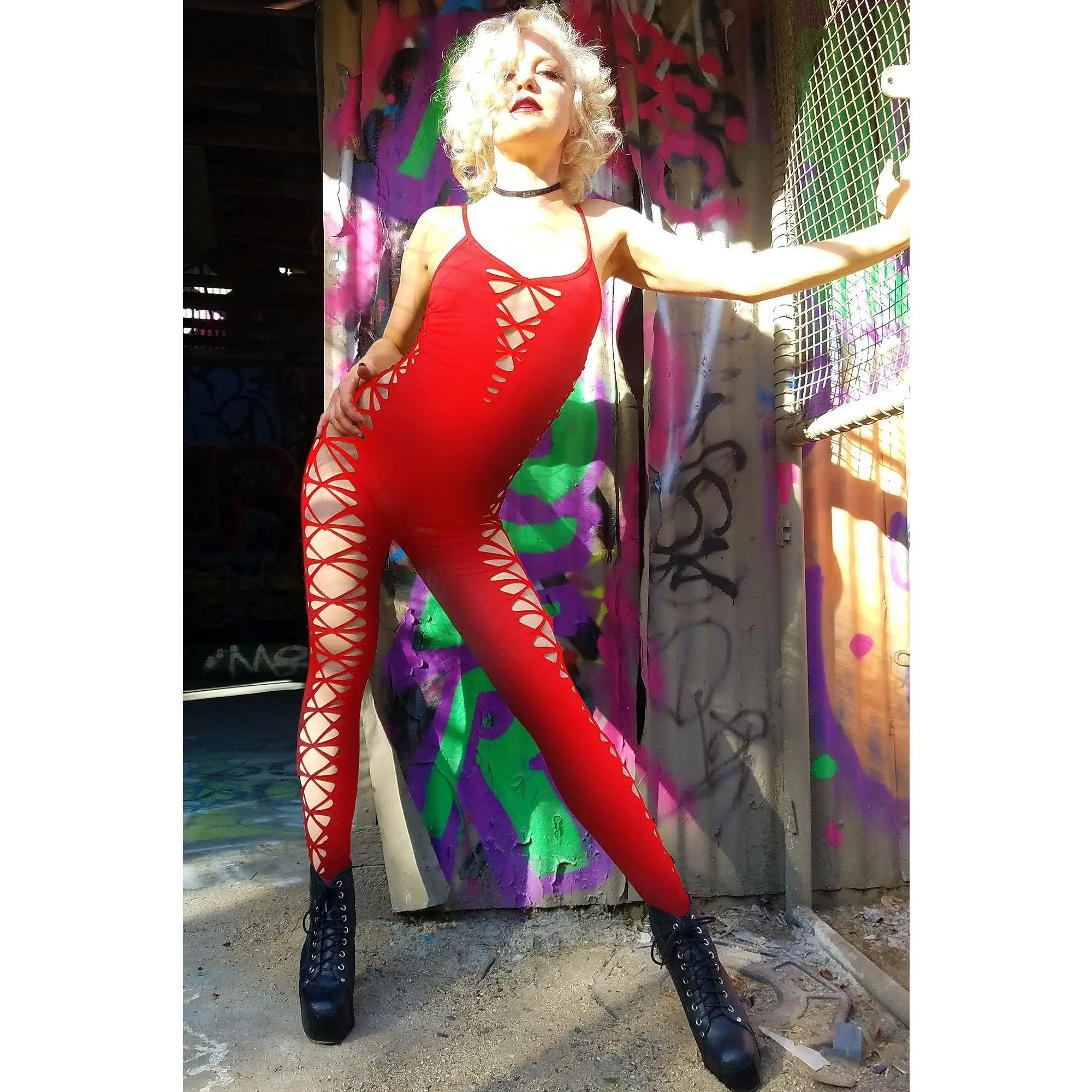 Red Chaos Catsuit *2XL/3XL