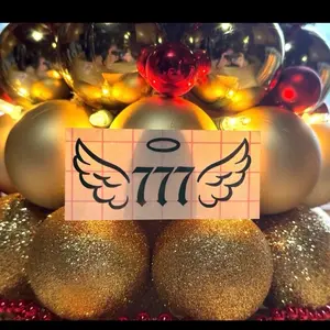 Angel Number Decal,  777 Decal, Luck Decal- Durable Vinyl for Cars Laptops & More - Multiple Sizes & Colors - Waterproof & Long-Lasting