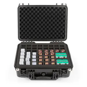 16" Coin Tube Case – Waterproof Coin Storage Organizer Holds 56 Penny, Nickel, Dime & Quarter Coin Rolls or Customize for Half Dollar or Silver Eagle