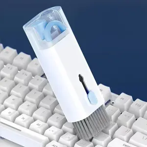 7-in-1 Keyboard Cleaning Tool, Multifunctional Dust Removal Brush for Phone, Earphones, Computer, Laptop Cleaner for Watch, Camera & Lenses