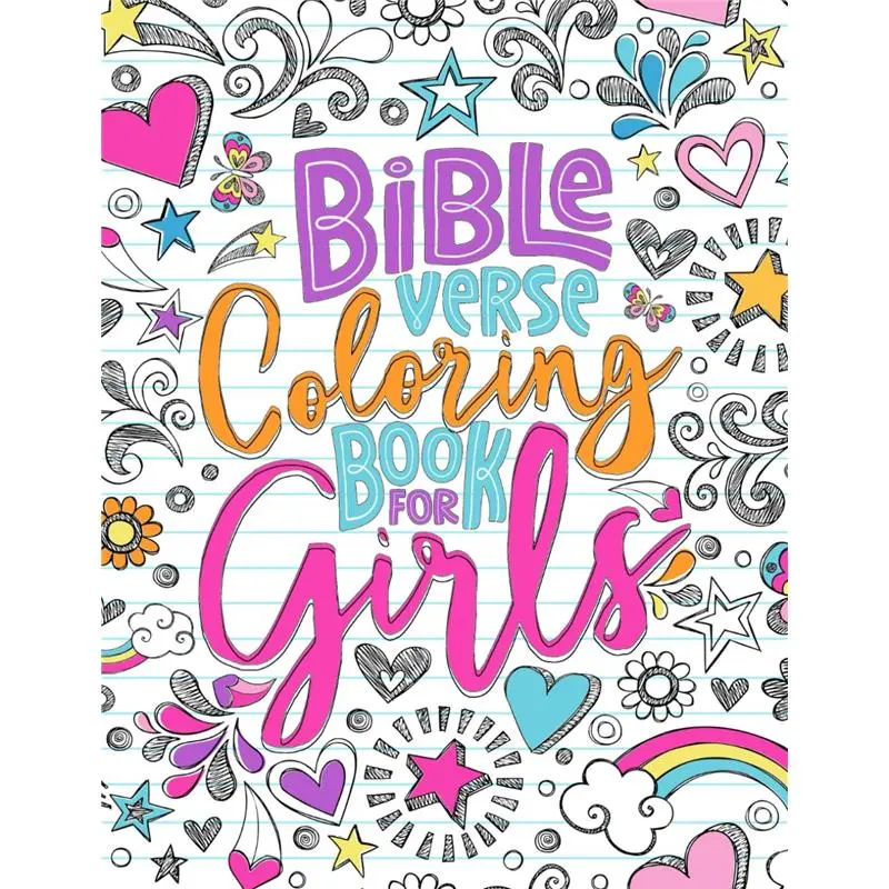 English Children's Bible Verse Coloring Book - Soft Cover, 35 Scripture Verses, Faith-Based Art, 8.5 x 0.17 x 11 inches, for 9-13 Years Old Young Christians, Spiritual Growth, Inspirational Gift Idea