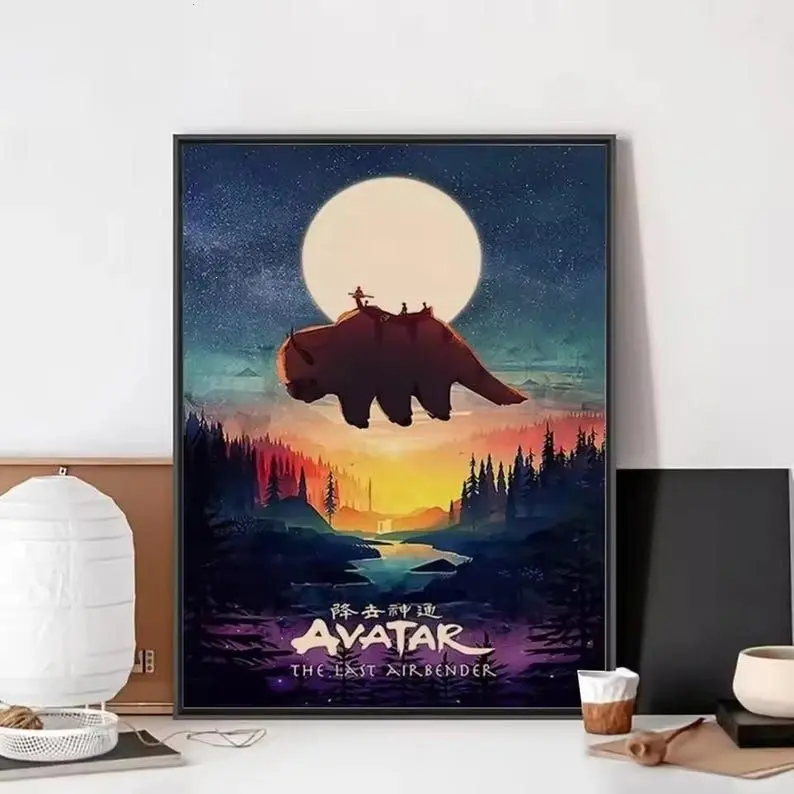 The Last Airbender Aang in the Mountains Poster - Matte Print Poster