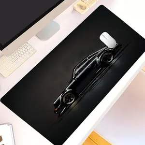 Car Design Mouse Pad, 1 Count Large Gaming Mouse Pad, Office Desk Accessories, Non-slip Rubber Base Stitched Edge Desk Pad for Office Laptop Desktop, Gaming Desk Accessory