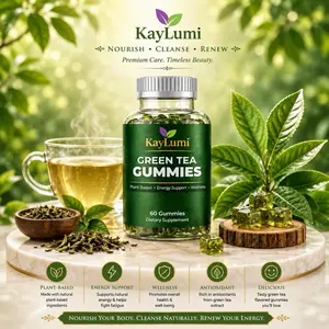 Kaylumi  Herbal  Gummies & Capsules  Wellness Support Caffeine-Free Vegan Formula Supplement Green Tea Leaf
