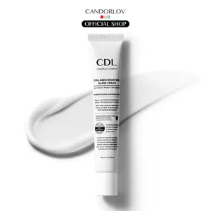 [Candorlov] Collagen Boosting Glass Cream (1.69 Fl. Oz / 50ml) | Low-Molecular Collagen & Patented OLIGO-HA Hyaluronic Acid | 72-Hour Hydration | Hydrating, Soothing Face Moisturizer for Plump, Radiant Skin & Flawless Base | Korean Glass Skin