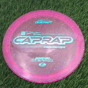Discraft Elite Z Confetti Captain's Raptor with Paul Ulibarri 2026 CapRap Stamp - 176.2g - Pink