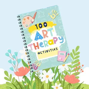 Art Therapy Activity Plans, 1 Count Mental Health Therapy Plan Book, Improving Emotional Awareness Notebook, Art Therapy Notebook
