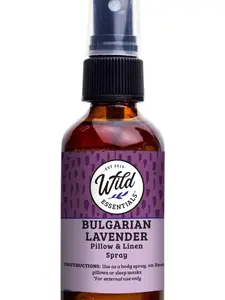 Wild Essentials Lavender All-Natural Spray, 2 Ounce, 60ml, Made with 100% Essential Oils, Organic Witch Hazel, Aromatherapy, Shower, Room, Linen, Body Spray