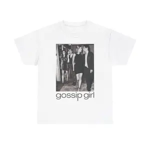 Gossip Girl Vintage Unisex Poster Tee - Retro 2000s Gg Overd Graphic Fan T-shirt Tshirt