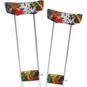 Crutch Pad and Hand Grip Covers Padding Washable Covers Crutch Underarm Crutch Cover Foam Crutch Padded Forearm Handle Pillow Covers for Walking Crutches for Armpits
