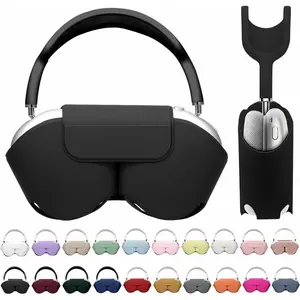 for Apple Airpods Max Smart Case Cover, Soft PU Leather Protective Cover Accessories for Airpod Max with Sleep Mode, Anti-Dust Travel Carrying Case for Airpods Pro Max Headphones, Airpods Max NOT included